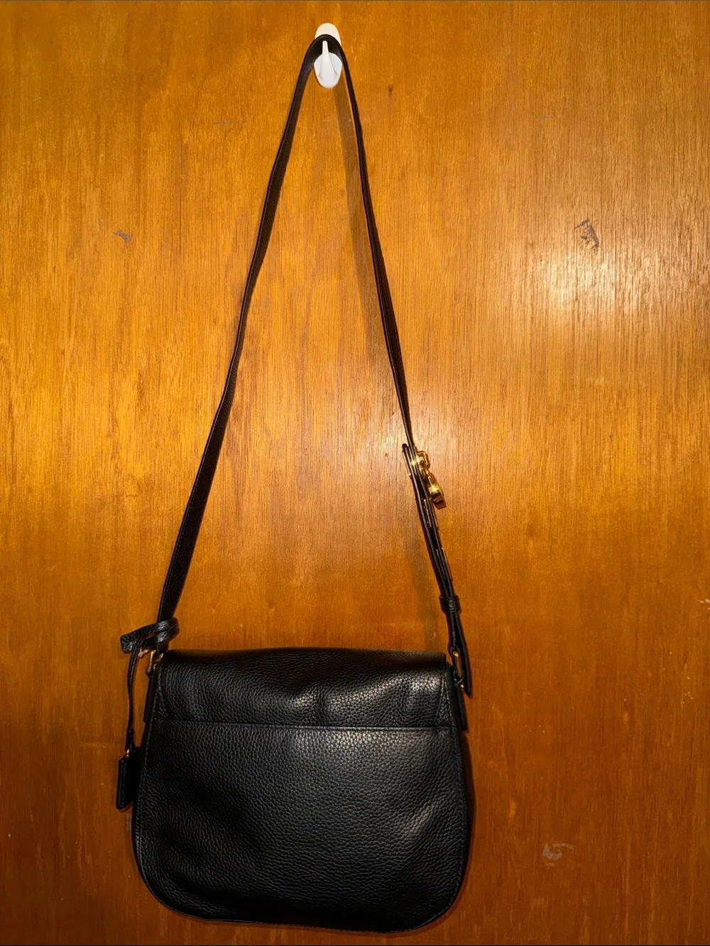 •MICHAEL KORS•NWT BLACK PEBBLED LEATHER HAMILTON LARGE MESSENGER BAG